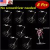 Unbranded 8 Pc HG144 Adjustable Action Figure Display Holder Base
