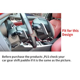 SANRILY ABS Steering Wheel Paddle Shifter Covers Fit for Kia Stinger CK K8 2018-2022 Soul GT Line Turbo 2020 Replacement Kit Paddle Shifter Extensions Accessories-Carbon Fiber Black 2 Pieces