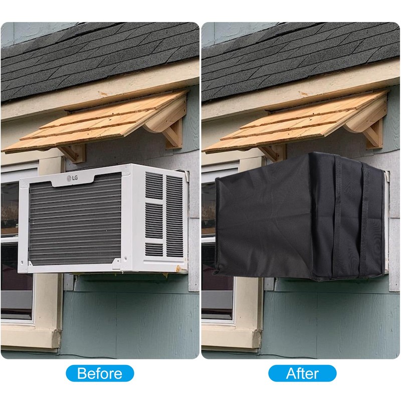 Heavy Duty Window Air Conditioner Cover Outside Unit, Thickened 600D