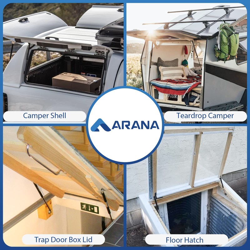 ARANA ML3860 23 inch 60lb Gas Struts Prop Springs Shocks,