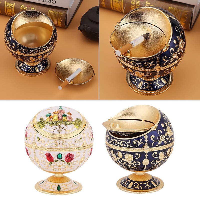1pc Portable Ashtray Round Ball Home Hotel Wedding Gift Collectibles