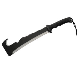 Black Stainless Steel Blade Abs Gripped Handle 20 inch EDC Hunting Machete