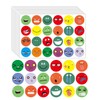 QLEUIFT 1200 x 25 mm Smile Mood Stickers Happy Smiley