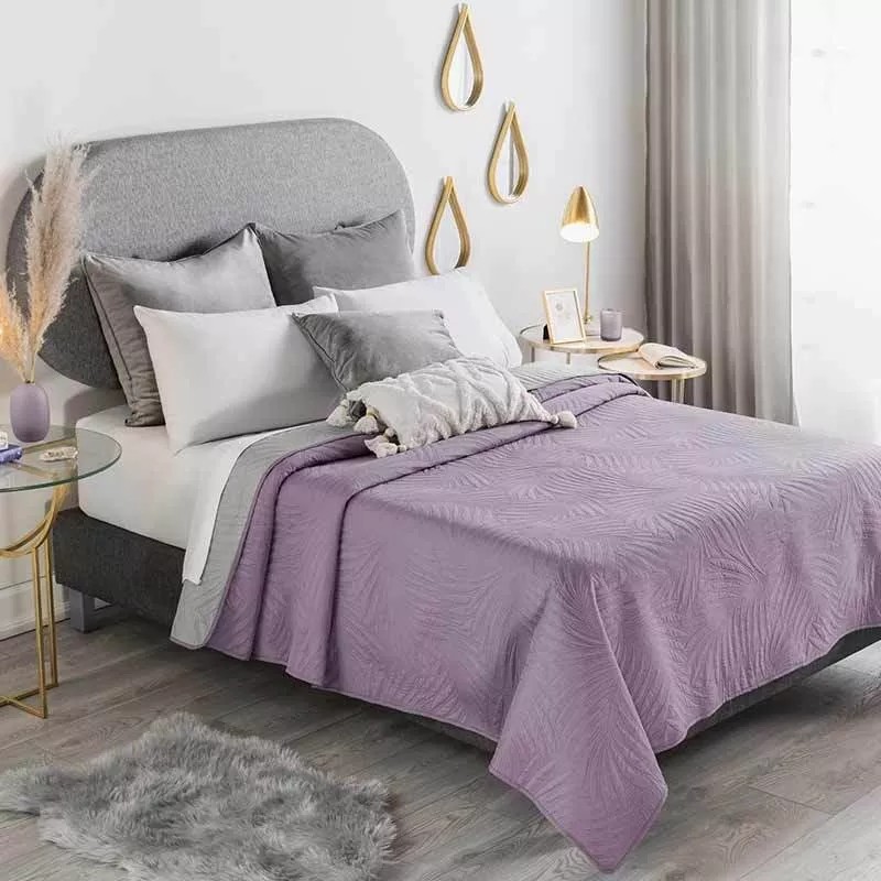Vianney Edredon Malva King Size Doble Vista Lila Vianney