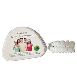 Nueva sonrisa de gel de silicona superior e inferior cubierta de dientes cosméticos Carillas de sonrisa perfecta Ajuste cómodo moldes Flex moldes moldes dentadura llaves