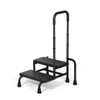 CRUDATE Step Stool with Handle, 2-Step Stools and Adjustable Handrail