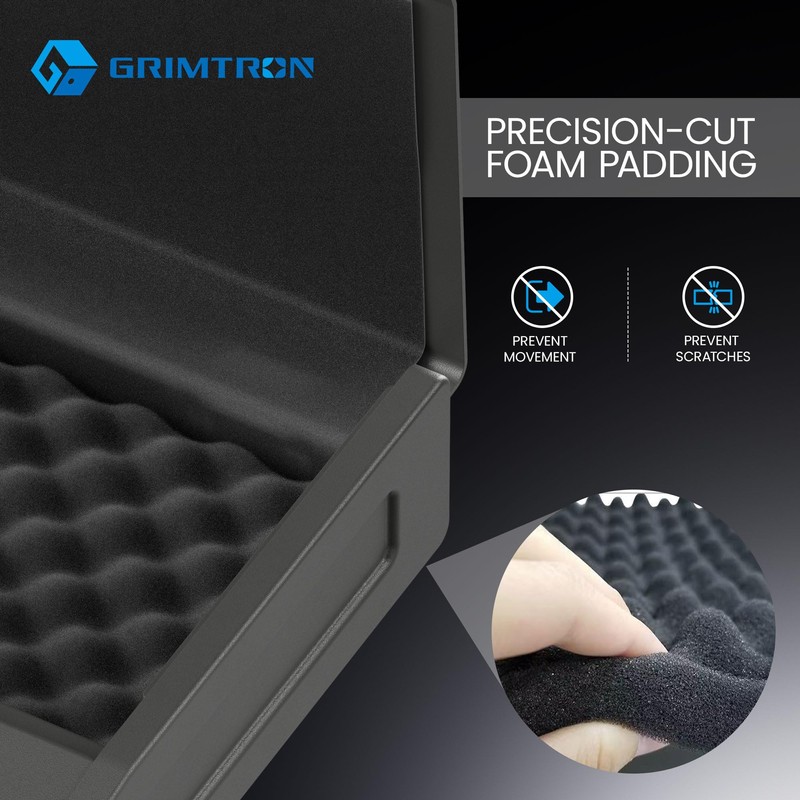 Grimtron 8.2 lb Heavy-Duty Biometric Gun Safe for Handgun –
