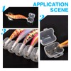 SUPERFINDINGS 30pcs Fishing Hook Covers Plastic Protective Lure Hook Protector