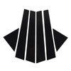 6pcs Window Pillar Post Trim Anti Scratch Glossy Black B