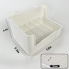 Yuoaes Large Rabbit Litter Box Bunny Potty Training Corner Litter