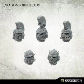 Wargame Exclusive Kromlech Raging Heroes Salamanders Dragonborn Heads x5-Kromlech