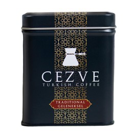 Cezve Turkish Coffee, 100% Arabica, Traditional/Geleneksel Flavor, Ground Coffee, 3.5oz (100g)