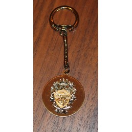 NEW BRASS CALIFORNIA KEYCHAIN NOS