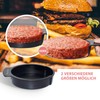 Levivo Burger Press, 5 Pieces, with 50 Sheets of Non-Stick