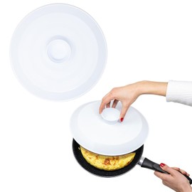 Omelet Turntable 29cm Swivel Lid Heavy Duty Plastic Tortilla Inverter, Ideal for Potato Omelets, Pan Lids, Pot, BPA Free, Kitchen Accessories, Suitable for All Pans