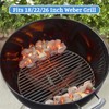 OLIGAI Stainless Steel Charcoal Rails for Weber Charcoal Grill,Indirect BBQ