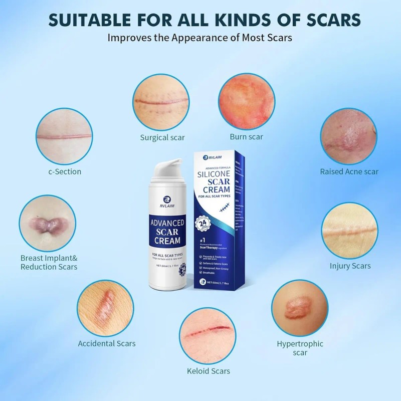 Crema Profesional Para Eliminar Cicatrices Quirúrgicas 50 Ml
