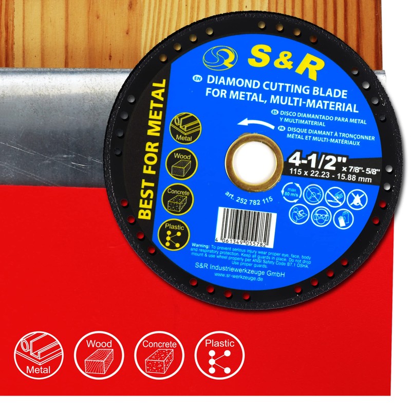 S&R Profesional Multi-Cut Cutting Disc 115 mm x 22.23 mm