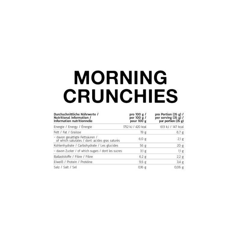 Inlead Morning Crunchies 210 g Hazelnut Flavour (1 x 210