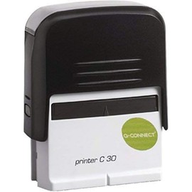 Q-Connect Voucher for Custom Self-Inking Stamp 35 x12 mm