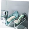 NOLITOY Leaf Soap Holder 2pcs Set Self-Draining Soap Dish for