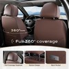 Coverado Leather Seat Cover Front, Universal Covers for Cars, Waterproof