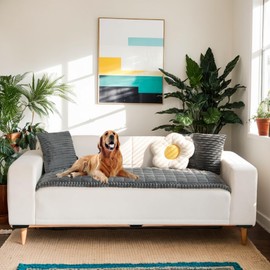 LiveGo Sofa Covers, Washable, Fluffy Couch Covers for Pets, Dog Mat, Furniture Protective Cover, Non-Slip Sofa Cover for 1 2 3 Seater, Pet Mat, Bed Couch Cover