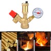 DN25 Brass Boiler Valve, 3-6Bar Adjustable Relief Valve Pressure Regulator