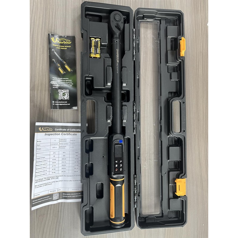 Uharbour Digital Torque Wrench 1/2 Drive, 3.8-250.8 Ft.lb Range, 1/2