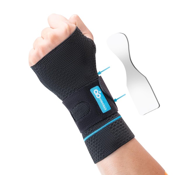 INDEEMAX Wrist Support with Metal Bionic Carpal Tunnel Splint, Breathable