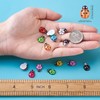 Cheriswelry 100pcs Ladybird Resin Cabochon 10 Colors Inserts Flat Back