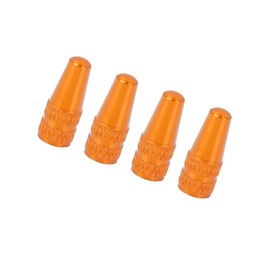 Motoforti 4pcs French Type Valve Caps Bicycle Tire Valve Stem Caps Orange Long-lasting