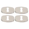 4PCS Door Lock Striker Cover Stainless Steel Strong Protection Replacement