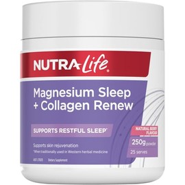 Nutralife-Magnesium Sleep + Collagen Renew Natural Berry Flavoured Powder 250g