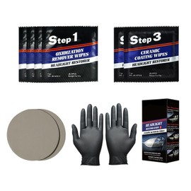 Headlight Restore Kit,Headlight Renovation Kit - Refurbishment Set, Automotive Maintenance for Yellowing Haze Scratches