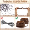 10 Yards Flat Genuine Leather Cord, Real Leather Strips, Leather