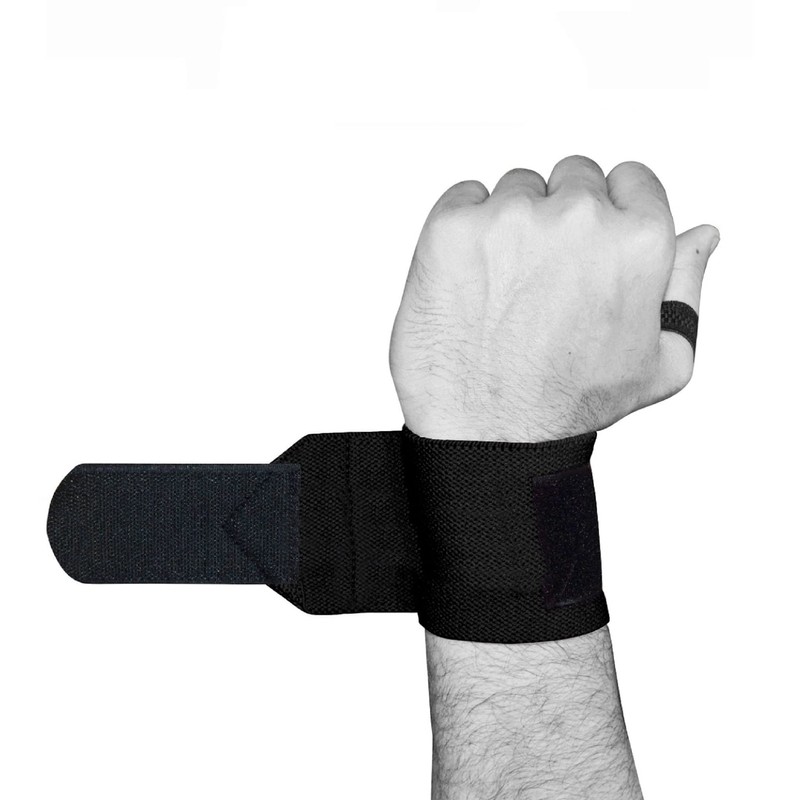 Weightlifting Wrist Wraps - Professional Grade with Thumb Loops -