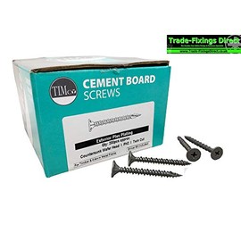 4.2 x 32mm Cement Board Screws Twin Cut Point - Exterior Plus Grey Coating - Box of 200