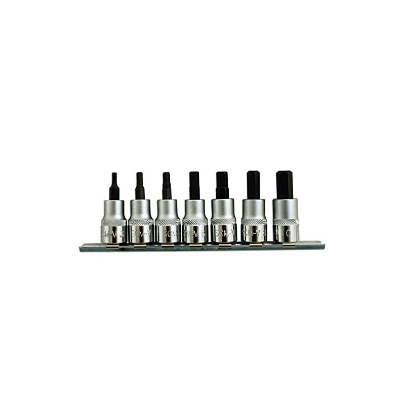 Laser 1791 Hex Socket Bit Set 3/8"D 7pc