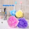 10 Pcs Bath Loofah Shower,Small Mesh Sponge Pouf Colorful Exfoliating
