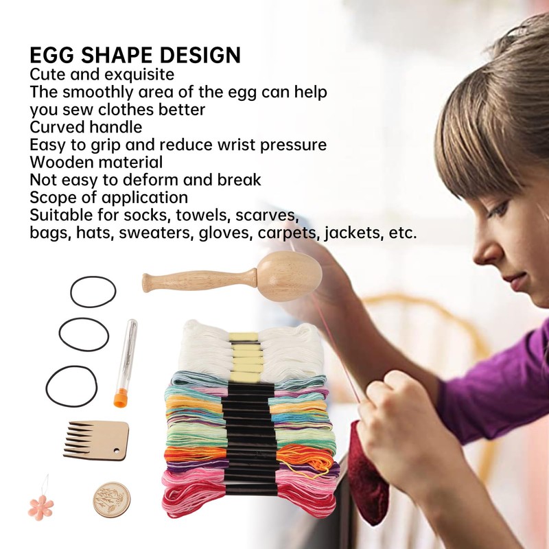 Tyenaza Darning Egg, Sock Plug Set for Socks with Large