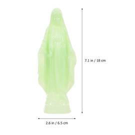 Glow in The Dark Virgin Statue Our Lady of Grace Statues Religious Sculpture for Mothers Day Decoration Home