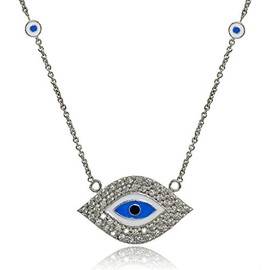 Hoops & Loops - Collar de Plata de Ley con circonita cúbica y Esmalte Multicolor