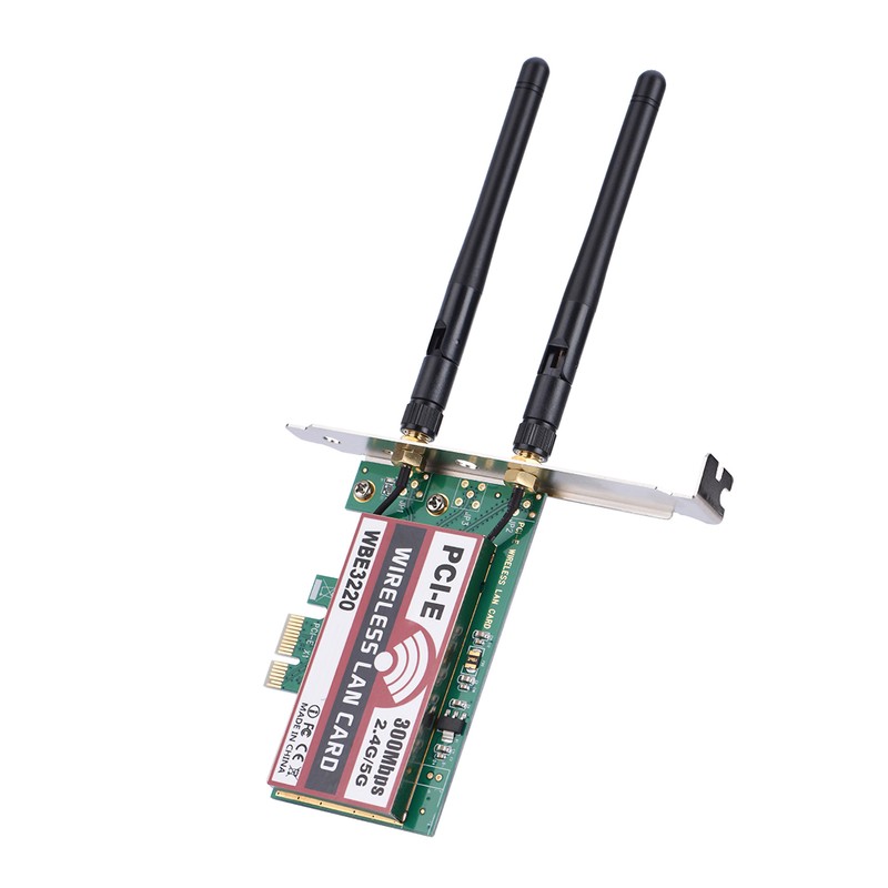 2.4G/5G 300Mbps PCI‑e Dual Band AP Wireless WiFi WLAN Adapter