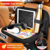 SURDOCA Backseat Car Organizer with Foldable Tray for Kids &