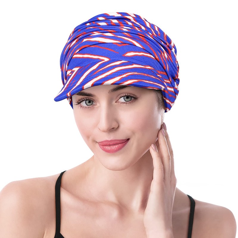 Gorra de béisbol de bambú suave para mujer, Azul verano,