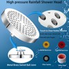 Katezon Shower Head High Pressure Rain, Luxury Showerhead with Chrome