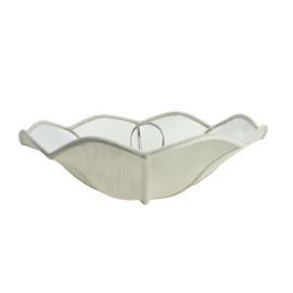 Aspen Creative 39003A Ceiling Clip-on Lamp Shade, Transitional Design in Tan, 13" Diameter x 5" Height