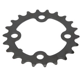 Dilwe 64mm Bicycle Chainring, 22T Bicycle Chainring Carbon Steel Anti Deformation 8 9 10 Speed Chain Rings for Most Bike Models