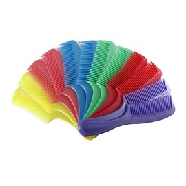 STUDIO LIMITED Premium Bone Tail Comb Set – 12 Pcs Unbreakable Professional Combs for All Hair Types & Styles (60003-Pastel Assorted)